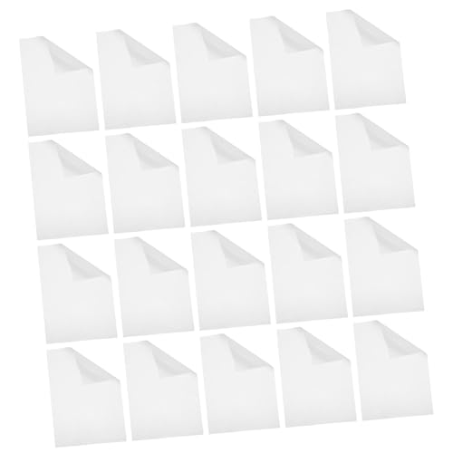 SHINEOFI 20 Piezas Película Adhesiva Termofusible Doble Cara Tpu para Tejidos Resistente al Calor Cinta Adhesiva para Costura y Parche Hoja de Pegamento Textil para Manualidades