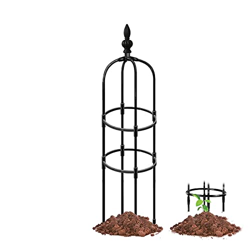 Treillis de jardin en métal robuste, tuteur haut de gamme ajustable jusqu'à 210 cm