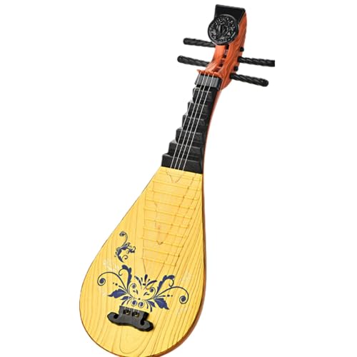 Simulación de la pipa clásica, instrumento Pipa clásico, juguete musical de simulación para principiantes con cuatro cuerdas - Instrumentos musicales educativos preescolares, juguetes de instrumentos