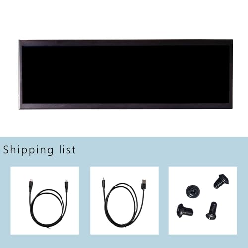 Image of VSDISPLAY 14.5'' 2560x720 2K IPS Monitor PC Case Screen Stretched Bar LCD | for Computer PC Case GPU CPU Secondary Display,Supports Type C Video Input
