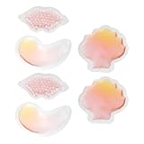 Ciieeo 6 Stück Pack Gel Kühlpacks für Augen und Lippen Wiederverwendbare Warm und Kältetherapie Flexible Schmerzlinderung bei Verletzungen und Entzündungen