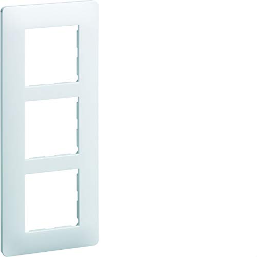 plaque 3 postes vertical, entraxe de 57 mm hager essensya