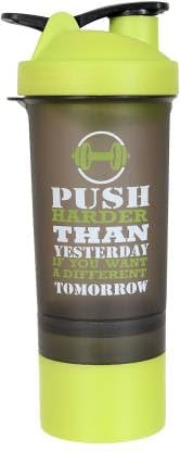 PP Pre Workout BPA Free Gym Blender Shaker Bottle with Single Supplement Storage Compartment and Mixer Ball 700 ml Shaker(Colours May Vary)-image-11