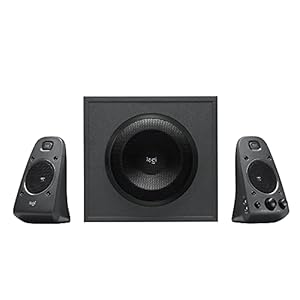 Logitech Z625 2.1 Lautsprecher-System mit Subwoofer, THX-zertifiziert, 400 Watt Spitzenleistung, 3.5 mm Eingang, Cinch…