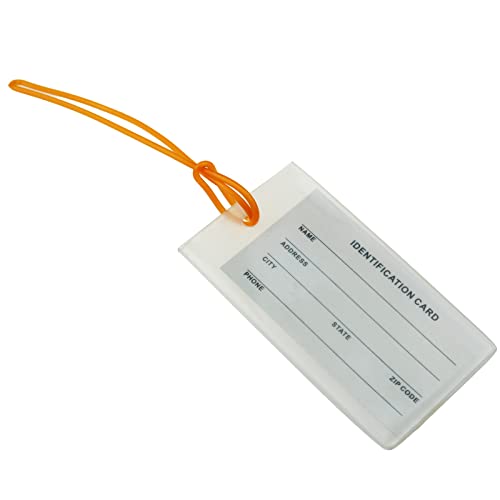 110 Pcs Plastic Travel Luggage Loops PVC Name Tag Loop Straps Bag Worn Loops for Identification Cards ID Badge Holder Business Card Insert Bags Photo Suitcase Label Fastener (11 Colors Assorted)4