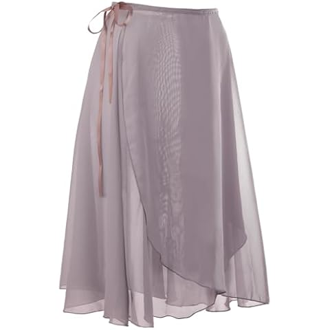 zffriction Women Long Sheer Ballet Skirt Cover