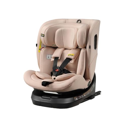 Jovikids 360° Rotating Car Seat i-Size, 40-150cm All-in-One with ISOFIX & Top Tether, ECE R129 (E4) Approved, Extended Rear-Facing, Adjustable Headrest, Side Protection for Newborn-12 Years (Pink)