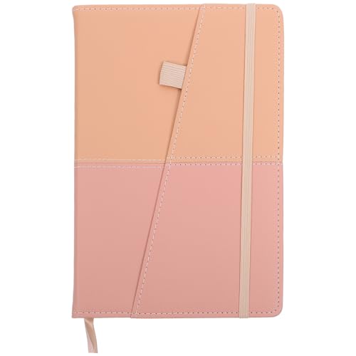 Carnet d'adresses A5 Healifty en polyuréthane kaki et rose pour contacts