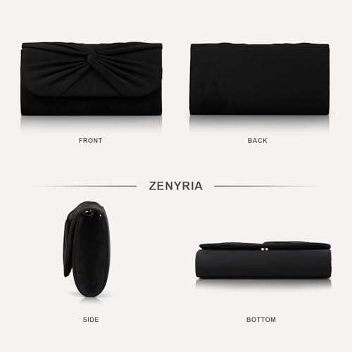 Image of Women Faux Suede Bow Evening Clutch Bags Formal Party Clutch Wedding Party Purse Prom Clutch | Faux Suede