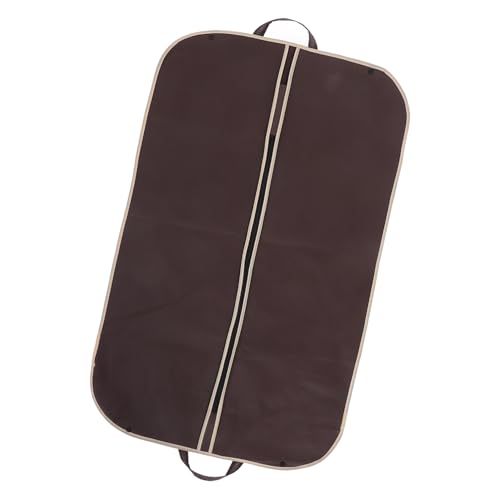 Thickened Suit Storage Bag for Travel Dustproof Garment Cover Portable Hanging Clothing Organizer Waterproof Oxford Fabric Size (Coffee)