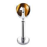 Pendiente para cartílago, 1 pieza G23 de titanio con rosca interna para tragus, hélice, piercing redondo con ópalo, 1.2x12x4mm, Metal, Ojo de tigre