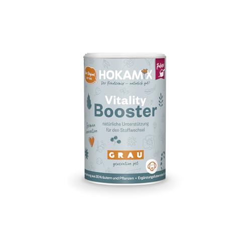 GRAU - das Original - Hokamix Vitality Booster, 1er Pack (1 x 150 g), Ergänzungsfuttermittel für Hunde