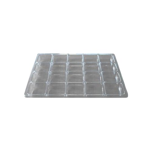 Shirley K'S Storage Trays PT125Black Compartment Tray, 20Place, Black