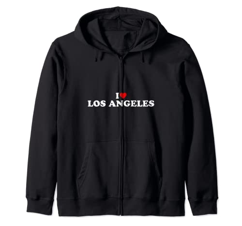 I Love Los Ángeles Heart LA Sudadera con Capucha