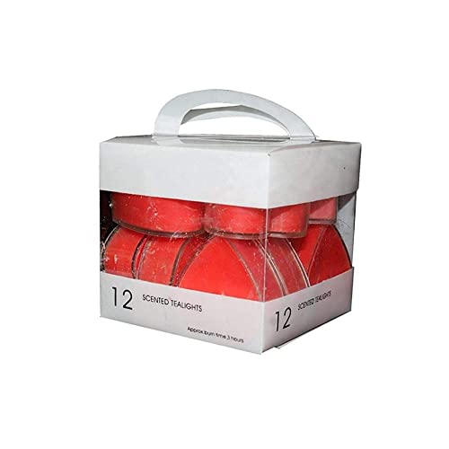 Scented Candles, 12 Pcs Sweet Romantic Love Heart Shaped Floating Candle For Home Decorations Wedding Birthday Party Celebrations (Red) #TOP5