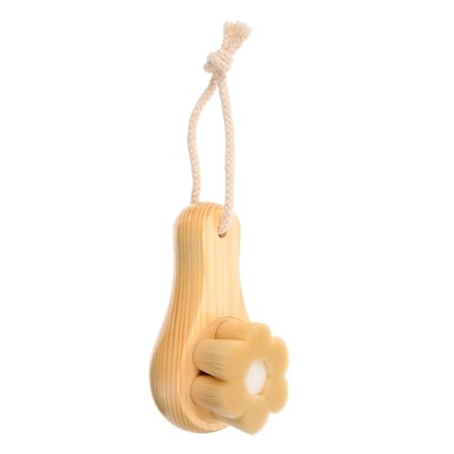 LIFKOME Face Scrubber Wooden Handle Gentle Facial Exfoliator Brush for Deep Cleansing Pores Soft Faux Bristles Facial Cleansing Tool for All Skin Types Removes