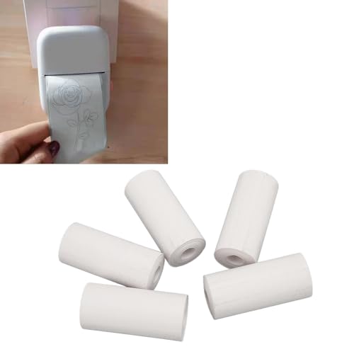 Rollo de papel térmico 57x25mm blanco para mini impresora y accesorios 3