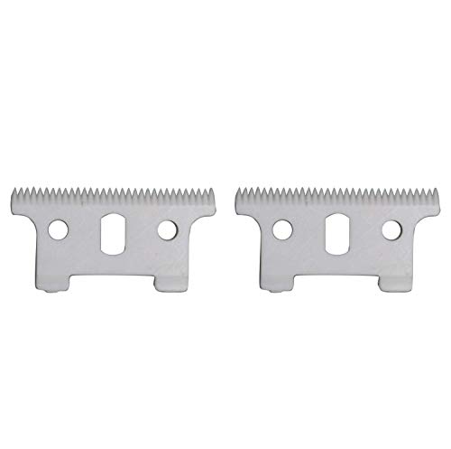 AIRERA 2 PCS Cuchillas Móviles de Cerámica de Reemplazo Profesional #04521 para Andis T Outliner, compatibles con la Cortapelos Andis T Outliner GXT (Blanco, 2 Paquetes)