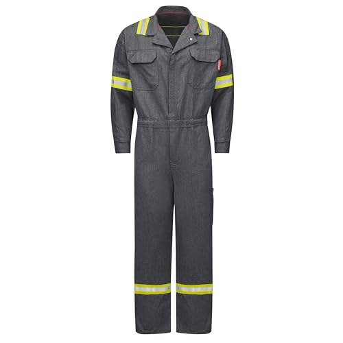 Bulwark FR Men\'s iQ Series Mobility Flame Resistant Coverall, Dark Gray, X-Large