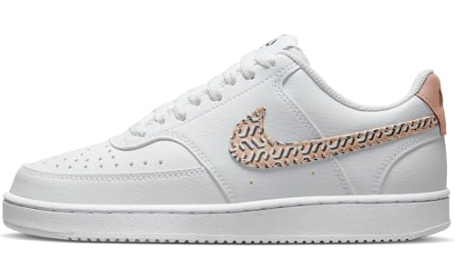 NIKE W Court Vision LO NN NU, Sneaker Mujer, White/Hemp-Black-Summit White, 36.5 EU