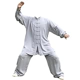 Unisex Kung Fu und Tai Chi Uniform,Traditionelle Chinesische Kampfkunstkleidung,Leichte Kostüme für Kung-Fu-Morgenübungen,Locker Und Bequem,für Meditation,Kampfsport,Wing Chun-Bekleidung