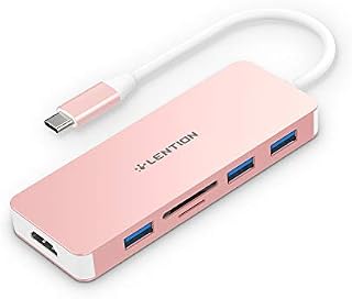 LENTION USB C Hub with 4K HDMI, 3 USB 3.0, SD/Micro SD Card