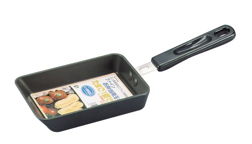 Pearl Metal H-6440 Mini Egg Frying Pan, For Gas Stoves, Egg, Fluorine Treated, Aluminum Cast Fine for Bento Boxes