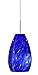 Besa 1JT-412686-LED-SN Art Glass One Light Pendant from Pera Collection in Pewter, Nickel, Silver Finish,