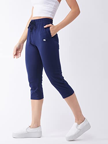 Image of Modeve Women Solid Cotton Blend Capri for summer|| Summer Wear