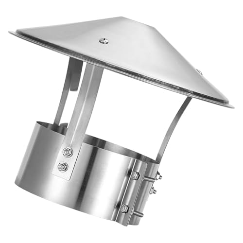 Tapa de chimenea de acero inoxidable con cubierta redonda ajustable de 240mm 2