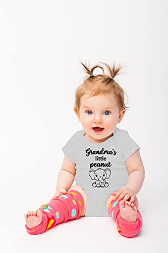 Grandma's Little Peanut - Funny Baby Essentials Bodysuit - Baby Boy Clothes Newborn Romper3