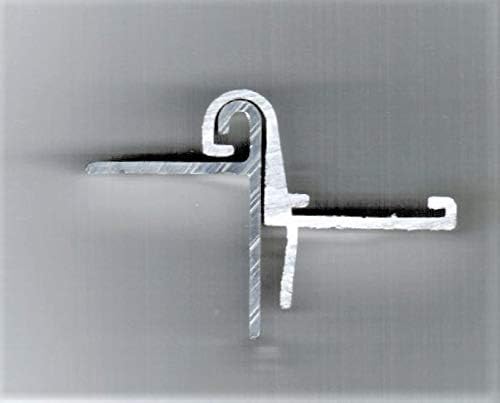 Vintage Technologies 74" Aluminum Offset Hurricane Hinge for Galley Door - Industrial Style, Mill Finish