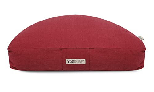 Yogistar Meditationskissen - Halbmond Bordeaux Melange
