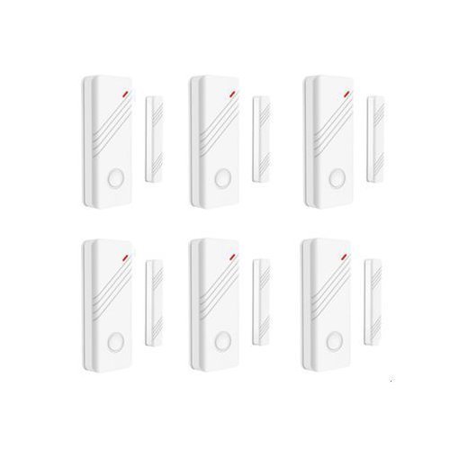 Imán de sensores para puertas y ventanas, Cable - y de forma inalámbrica, 6 pcs