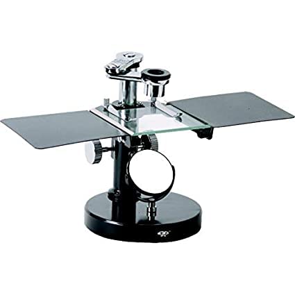 NAUDH Black Dissecting Microscope, 100mm x 100mm Stage, 10x & 20x Eyepiece, Achromatic Objective Lens, Metal Material, Battery Powered-image-8