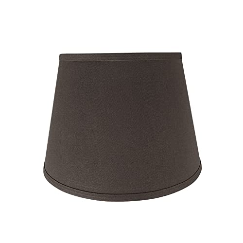 Aspen Creative 58952, Empire Uno Lamp Shade, Dark Brown, 9" Top x 13" Bottom x 9" Slant Height, Slip UNO 33mm by Aspen Creative - Used condition - CA$24.67