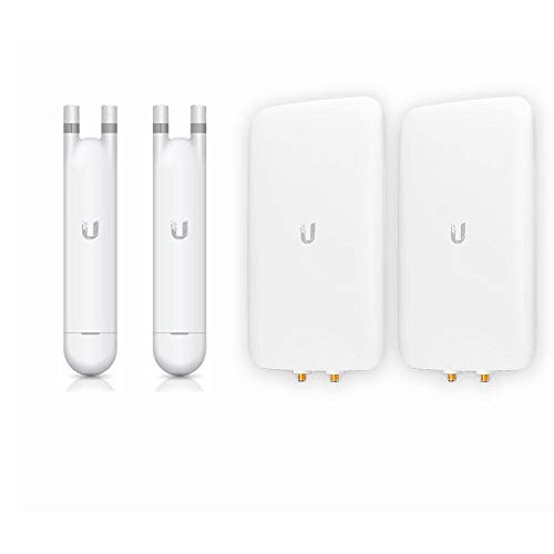 UniFi AP Mesh UAP-AC-M-US 2 Units Dual-Band Wireless Access Point Indoor/Outdoor with UniFi Mesh Antenna UMA-D 2 Units Dual-Band Directional Antenna