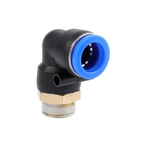 Raccord pneumatique coudé PL8-02 lot de 50 pièces pour tuyau 8mm