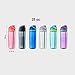Owala FreeSip Clear Tritan Plastic Water Bottle with Straw, BPA-Free Sports Water Bottle, Great for Travel, 25 Oz, Very, Very Dark