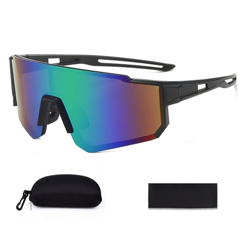 JXCTNNU Occhiali da Sole Sportivi Polarizzati Occhiali da Ciclismo Occhiali