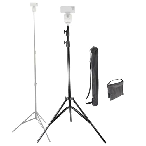Xik 10ft Video Tripod for XbotGo Chameleon & Falcon Heavy Duty Tall Sports Tripod with Screw Knob Locking 115 Max Height with Sandbag & Carry Bag Ultra Stable for AI Sports Tracking