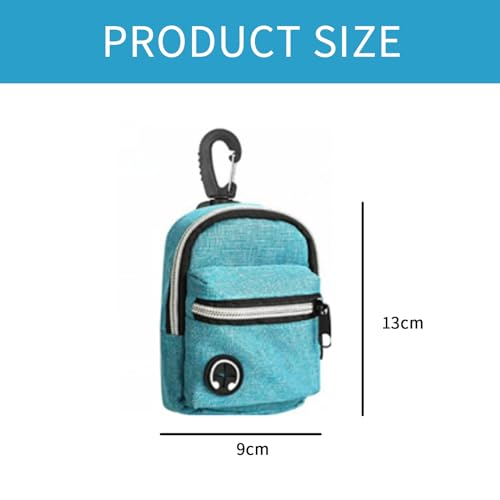 Image of Dog Treat Pouch leash attachment Dog Treat and Poop Bag Holder Dog Treat Pouch for Leash Poop Bag Holder with Clip Pet Waste Bag Dispenser Walking Accessories Cute Puppy Backpack Supplies