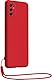 Bigben Soft Touch Hülle mit Armband für Samsung Galaxy M52 in Rot