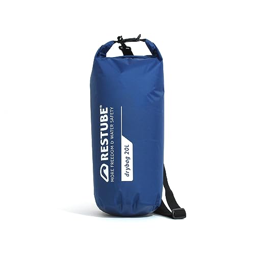 Restube Waterproof Drybag - Premium Quality for Ultimate Protection, Blue, 20L