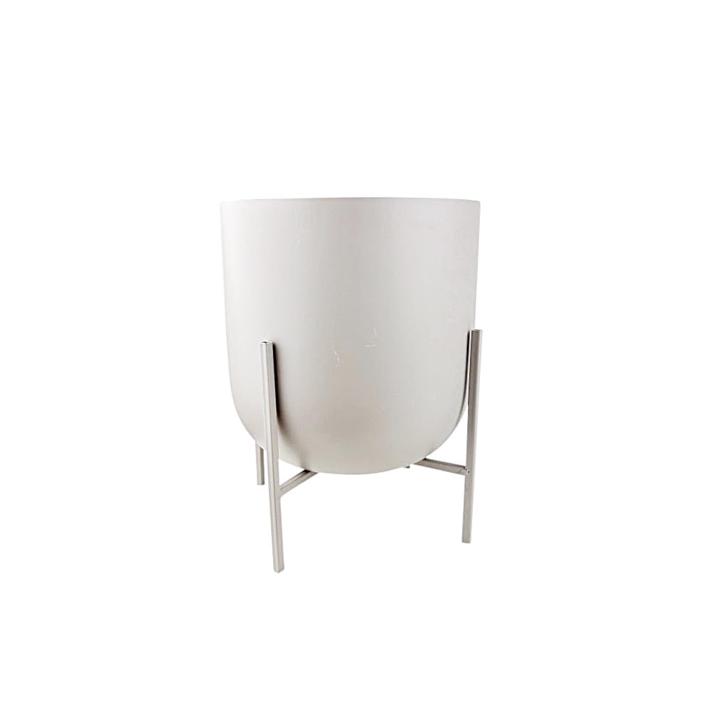 Übertopf-Set Kilana Metall 2-teilig Metall Beige.
