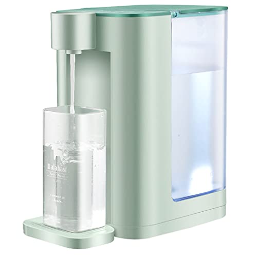 Dispensador de agua caliente instantánea, pequeña máquina de barra de té de temperatura constante de sobremesa, 3 segundos de calor instantáneo, panel táctil inteligente, control de temperatura de 5 p