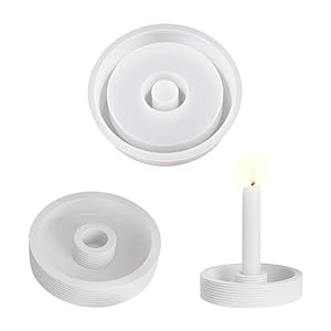 ACAREY Silikonform Kerzenhalter Gießform DIY SterneRund