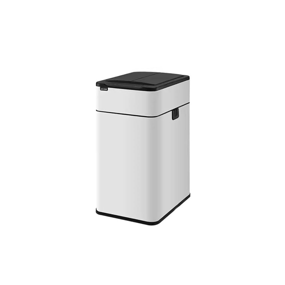 Poubelle blanche automatique couverte par induction pour la cuisine