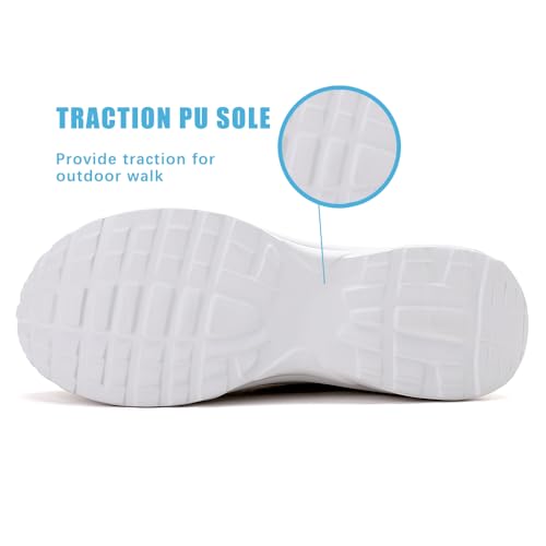 Image of RUIDENG Loafers for Women Comfortable | Women's Walking Shoes Everyday Working | 2 Inch Rocker Bottom