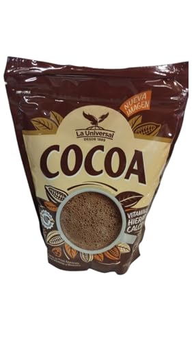 COCOA - LA UNIVERSAL - COCOA - VITAMIINAS, HIERRO, CALCIO - CACAO EN POLVO AZUCARADO CON VITAMINAS Y MINERALES - 420 G